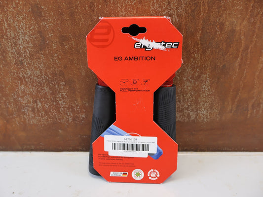 Griffe und Lenkerbänder von Ergotec, ERGOTEC EG AMBITION LENKERGRIFFE SCHWARZ 130 92 MM vor USEDBIKES-OB.DE Hintergrund