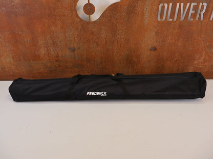 Fahrradständer von Feedback Sports, FEEDBACK SPORTS A FRAME PORTABLE EVENT STAND TRAGETASCHE vor USEDBIKES-OB.DE Hintergrund