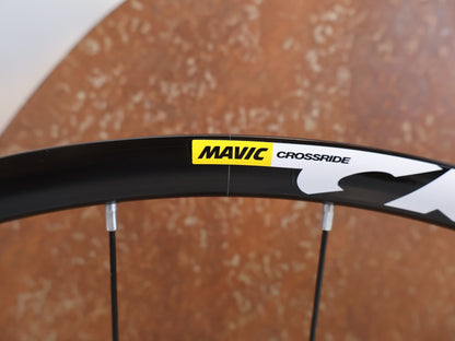 Laufrad/Laufradsatz von Mavic, MAVIC CROSSRIDE FTS X 27.5 ZOLL HR 9X135MM SHIMANO HG vor USEDBIKES-OB.DE Hintergrund