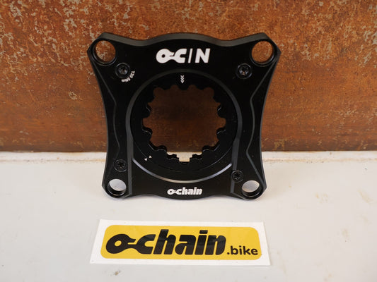 Kurbel von Ochain, OCHAIN N STANDARD V2 SRAM 3 BOLT SPIDER BLACK vor USEDBIKES-OB.DE Hintergrund