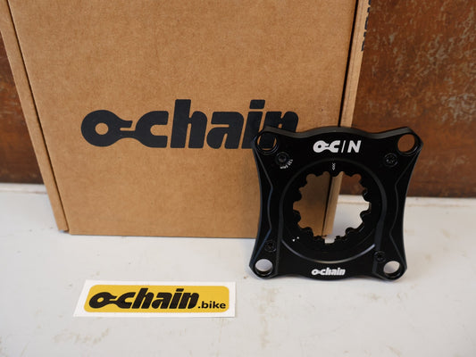 Kurbel von Ochain, OCHAIN N STANDARD V2 SRAM 3 BOLT SPIDER BLACK vor USEDBIKES-OB.DE Hintergrund