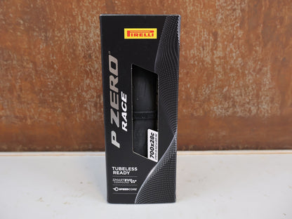 Reifen von Pirelli, Pirelli P ZERO Race TLR Rennradreifen 700C Schwarz 28-32mm vor USEDBIKES-OB.DE Hintergrund