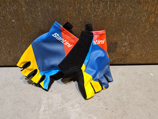 Handschuhe von Santini, SANTINI LIDL - TREK TEAM FAHHRADHANDSCHUH / UNISEX vor USEDBIKES - OB.DE Hintergrund