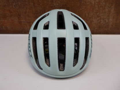 Helme von Scott, SCOTT ARX PLUS MIPS HELM / MINERAL GREEN / GR. M (55 - 59CM) / ROAD & MTB vor USEDBIKES - OB.DE Hintergrund