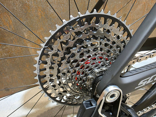 Mountainbike von Scott, SCOTT SCALE RC WORLD CUP / CARBON BLACK / XL vor USEDBIKES - OB.DE Hintergrund
