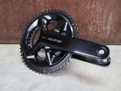 Kurbel von Shimano, SHIMANO 105 FC - R7100 KURBELGARNITUR 2X12FACH 52/36ZÄHNE 170 - 175MM vor USEDBIKES - OB.DE Hintergrund