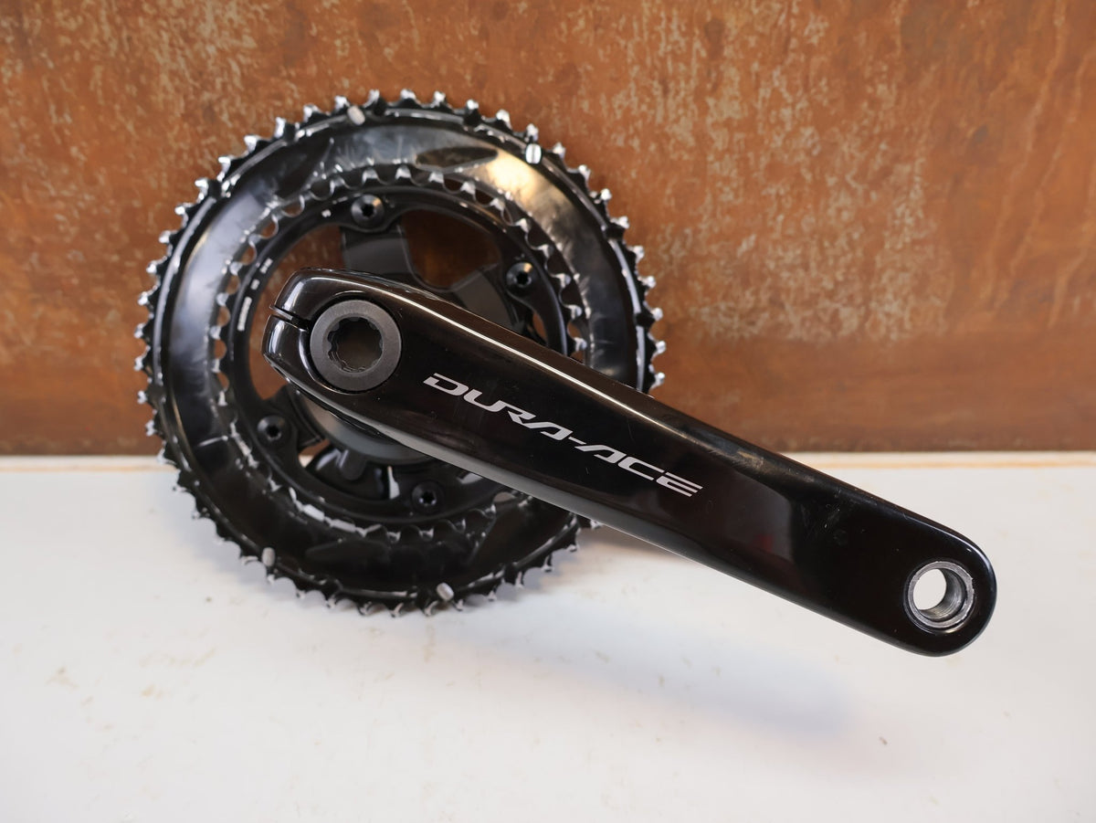 Powermeter von 4iiii, SHIMANO DURA ACE FC-R9200 4IIII POWERMETER 50-34Z 175 MM 12 FACH vor USEDBIKES-OB.DE Hintergrund