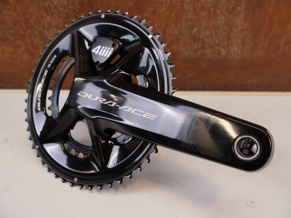 Powermeter von 4iiii, SHIMANO DURA ACE FC-R9200 4IIII POWERMETER 50-34Z 175 MM 12 FACH vor USEDBIKES-OB.DE Hintergrund