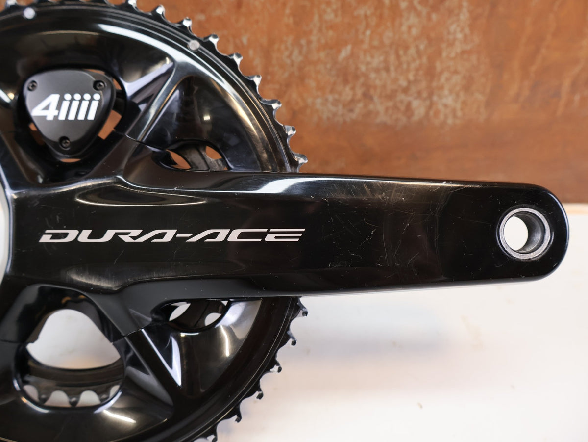 Powermeter von 4iiii, SHIMANO DURA ACE FC-R9200 4IIII POWERMETER 50-34Z 175 MM 12 FACH vor USEDBIKES-OB.DE Hintergrund