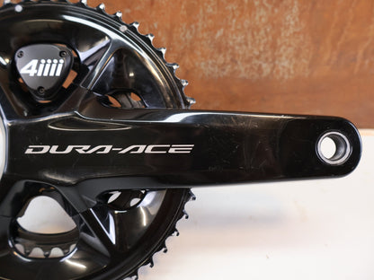 Powermeter von 4iiii, SHIMANO DURA ACE FC-R9200 4IIII POWERMETER 50-34Z 175 MM 12 FACH vor USEDBIKES-OB.DE Hintergrund