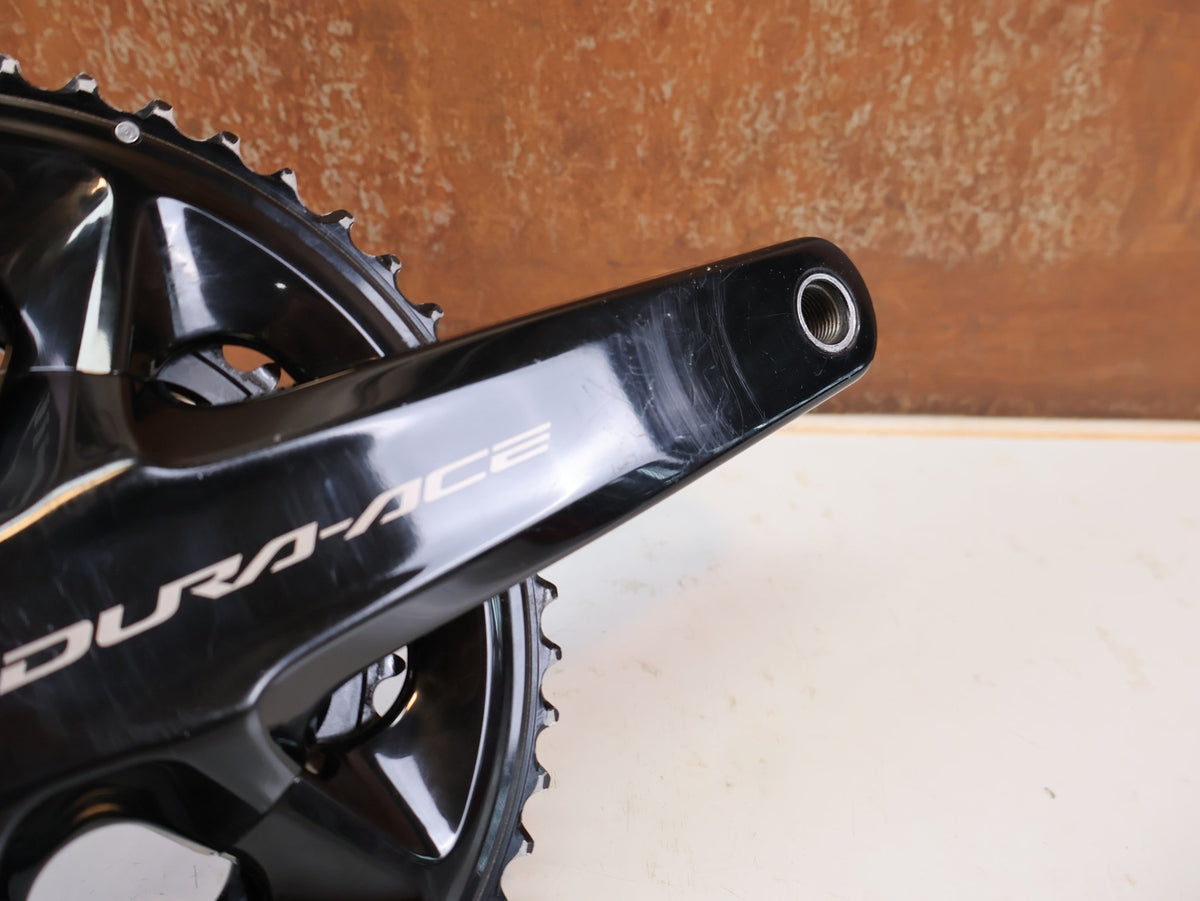 Powermeter von 4iiii, SHIMANO DURA ACE FC-R9200 4IIII POWERMETER 50-34Z 175 MM 12 FACH vor USEDBIKES-OB.DE Hintergrund