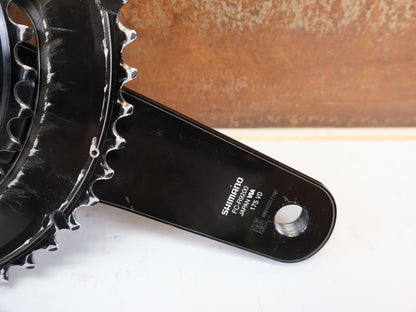 Powermeter von 4iiii, SHIMANO DURA ACE FC-R9200 4IIII POWERMETER 50-34Z 175 MM 12 FACH vor USEDBIKES-OB.DE Hintergrund