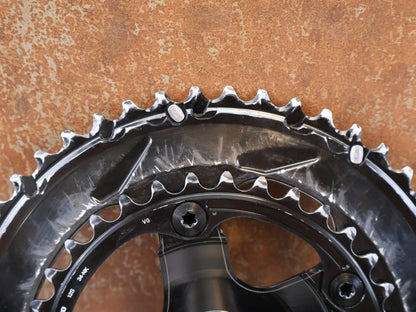 Powermeter von 4iiii, SHIMANO DURA ACE FC-R9200 4IIII POWERMETER 50-34Z 175 MM 12 FACH vor USEDBIKES-OB.DE Hintergrund