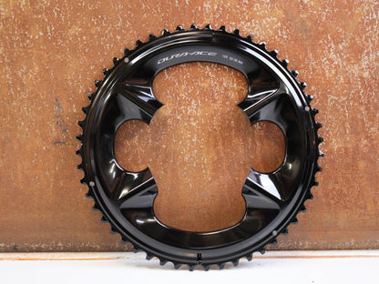 Kettenblatt von Shimano, Shimano Dura-Ace FC-R9200 Kettenblatt 52Z NH 12-fach Road vor USEDBIKES-OB.DE Hintergrund
