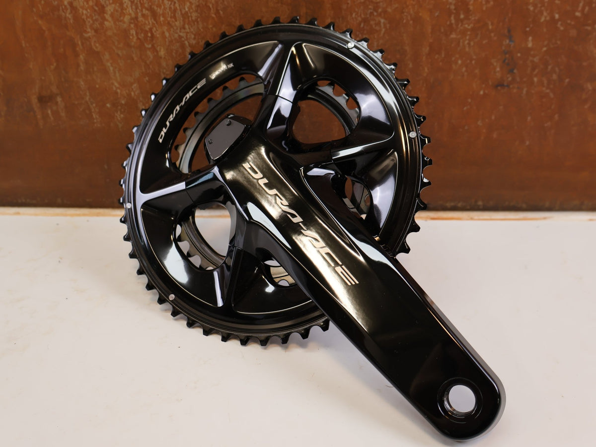 Kurbel von Shimano, Shimano Dura-Ace FC-R9200-P Powermeter Kurbel 170mm 50-34 vor USEDBIKES-OB.DE Hintergrund