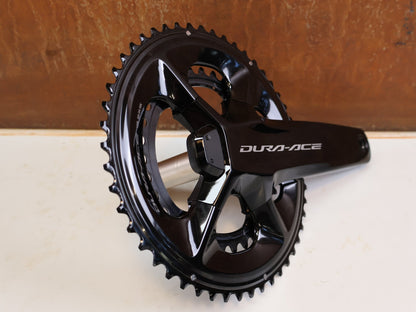 Kurbel von Shimano, Shimano Dura-Ace FC-R9200-P Powermeter Kurbel 170mm 50-34 vor USEDBIKES-OB.DE Hintergrund