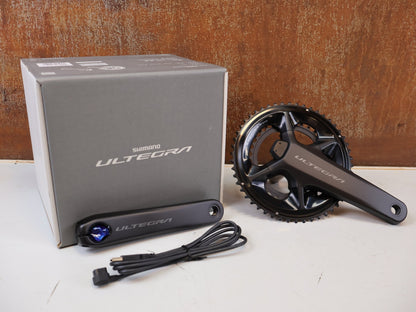 Kurbel von Shimano, Shimano Ultegra FC-R8100-P Powermeter Kurbel 170mm 50-34Z vor USEDBIKES-OB.DE Hintergrund