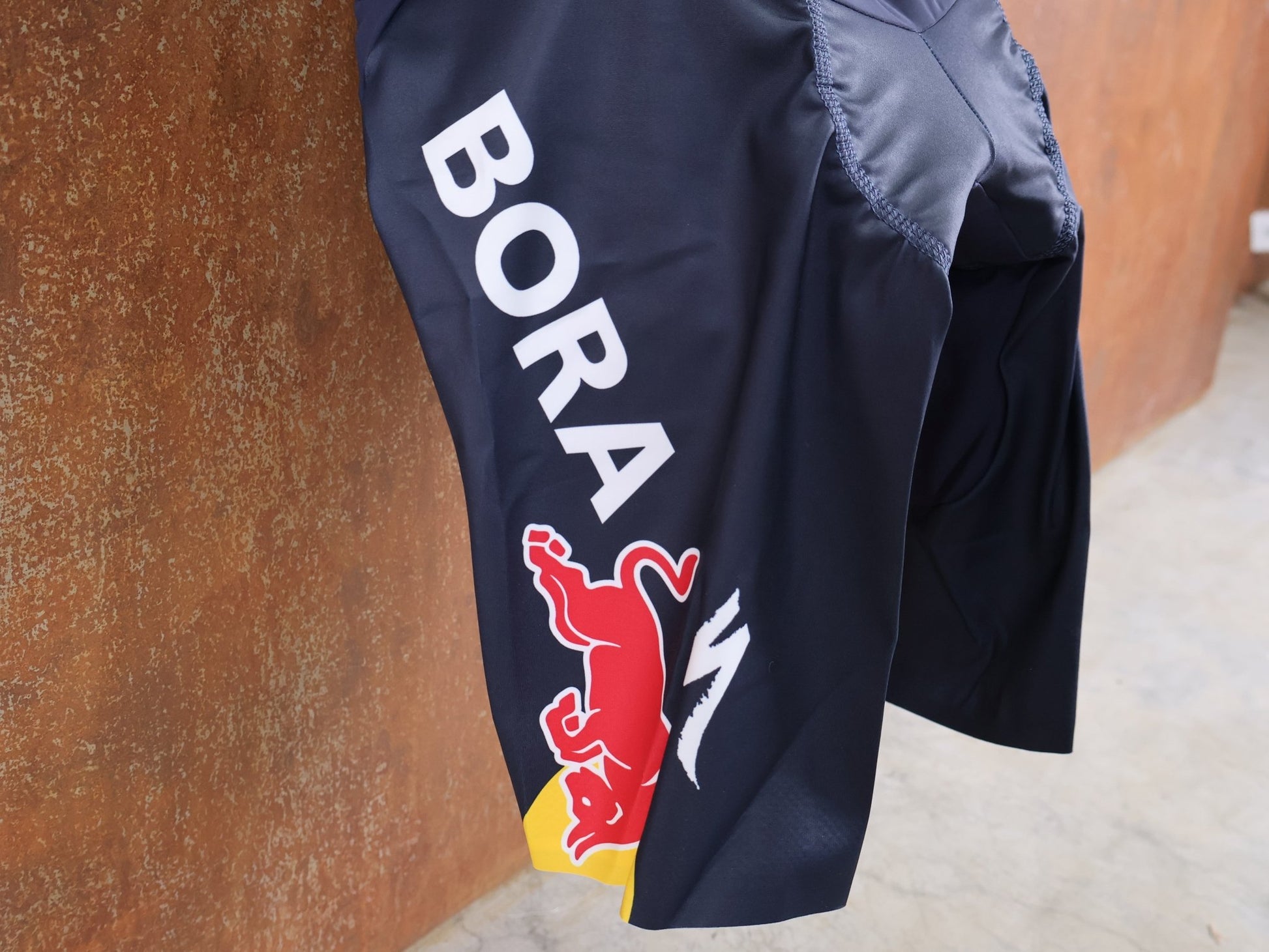 Anzug - BOH von Specialized, SPECIALIZED RED BULL - BORA HANSGROHE ROAD SKIN SUIT SS ROGLIČ / EINTEILER KURZ vor USEDBIKES - OB.DE Hintergrund