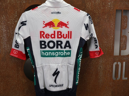 Langarm Trikot - BOH von Specialized, SPECIALIZED RED BULL - BORA HANSGROHE THERMAL JERSEY SS / KURZARM TRIKOT vor USEDBIKES - OB.DE Hintergrund