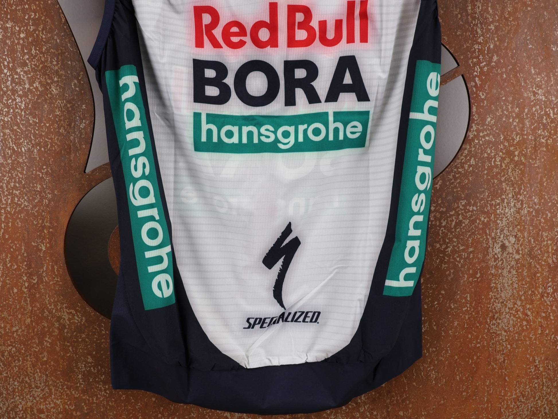 Westen - BOH von Specialized, SPECIALIZED RED BULL - BORA HANSGROHE WIND VEST / WESTE U23 vor USEDBIKES - OB.DE Hintergrund