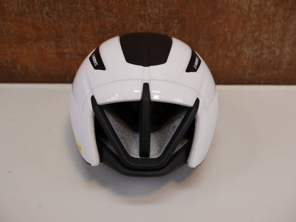 Helme von Specialized, SPECIALIZED S-WORKS EVADE 3 AERO RENNRADHELM / WEISS / MIPS AIR NODE vor USEDBIKES-OB.DE Hintergrund