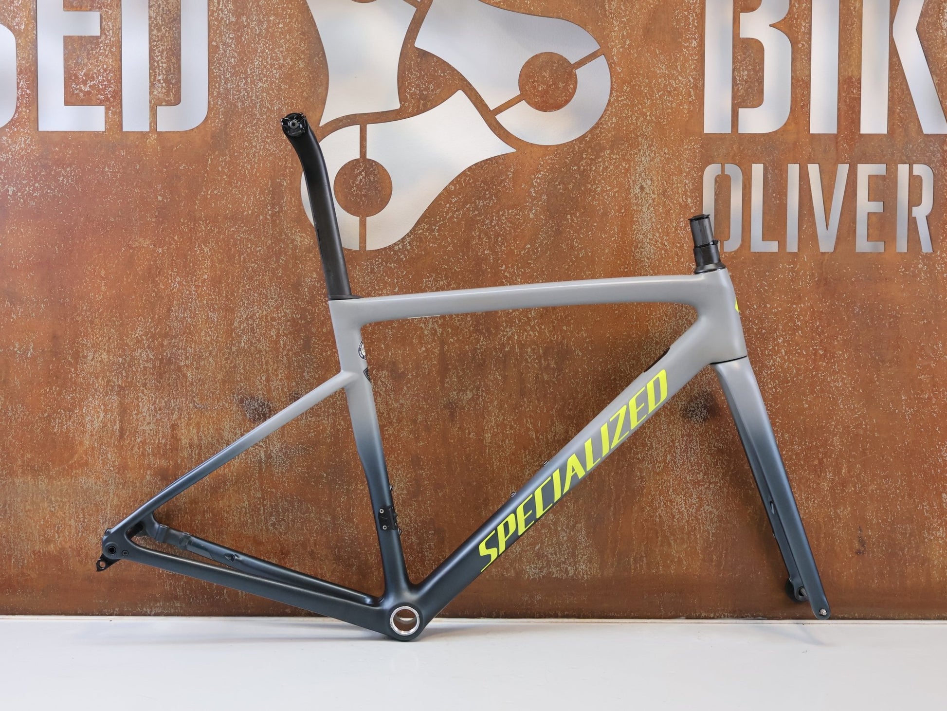 SPECIALIZED TARMAC SL6 DISC RAHMENSET / GRÖßE 52 CM / SATIN COOL GREY –