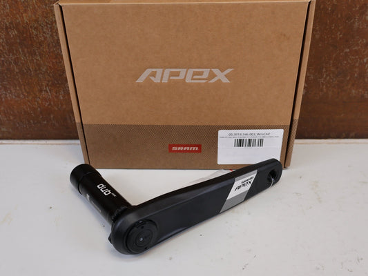 Powermeter von Sram, SRAM APEX AXS WIDE POWERMETER UPGRADE 172,5MM SCHWARZ 363G vor USEDBIKES-OB.DE Hintergrund