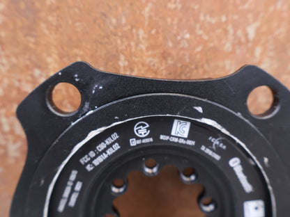 Powermeter von Sram, SRAM AXS Powermeter Spider 107 BCD 8-Bolt D1 vor USEDBIKES-OB.DE Hintergrund