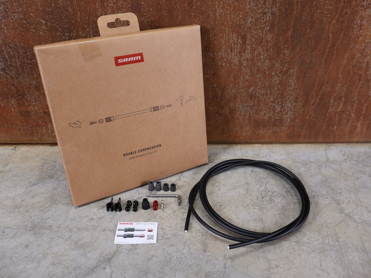 Zubehör von Sram, SRAM / HYDRAULIK BREMSLEITUNG / 200 CM SET / SCHWARZ / UNIVERSAL KOMPATIBEL vor USEDBIKES - OB.DE Hintergrund