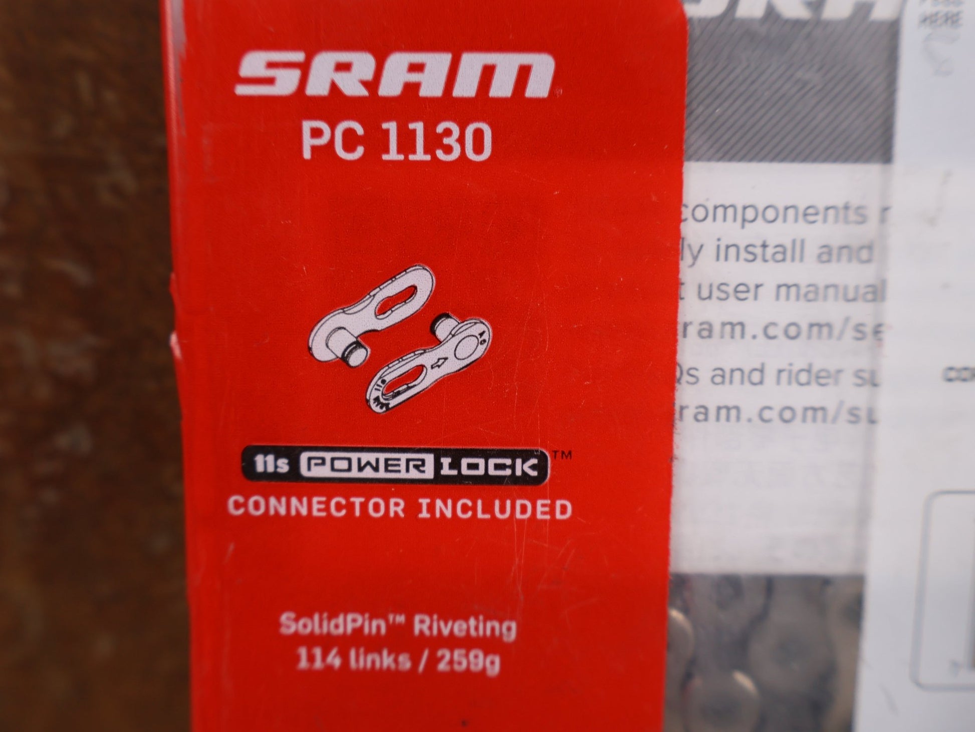 Zubehör von Sram, SRAM PC - 1130 KETTE / 11 - FACH / 114 GLIEDER / INKL. POWERLOCK vor USEDBIKES - OB.DE Hintergrund