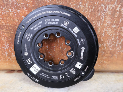 Powermeter von Sram, SRAM QUARQ POWER METER SPIDER AXS – XX / XX SL – 8 - LOCH – 55 MM KETTENLINIE vor USEDBIKES - OB.DE Hintergrund