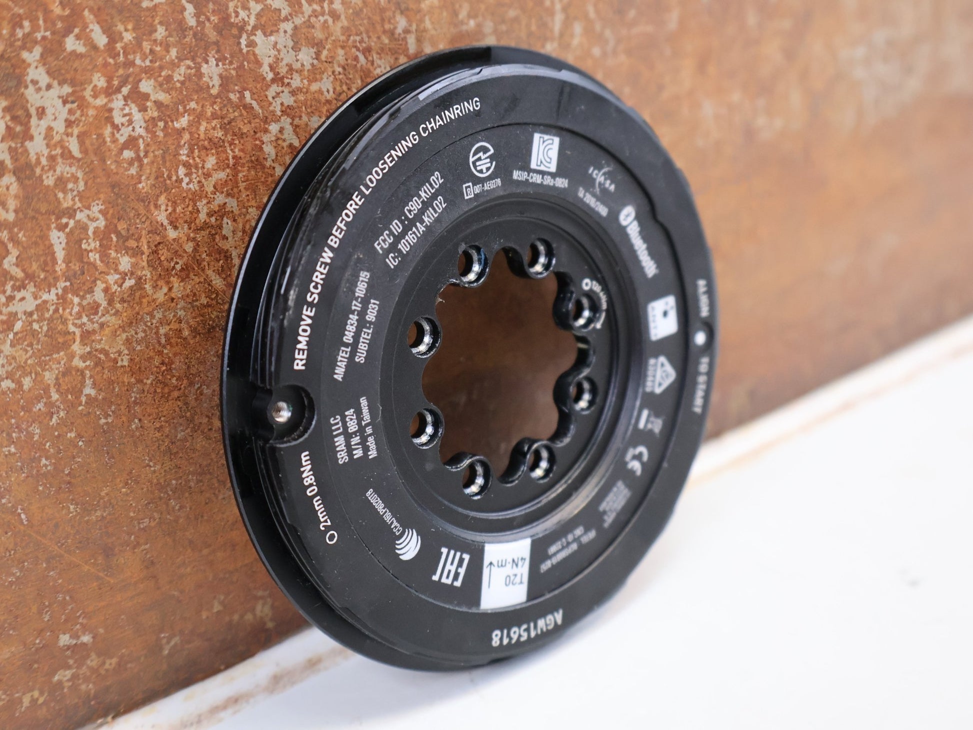 Powermeter von Sram, SRAM QUARQ POWER METER SPIDER AXS XX & XX SL / 8-LOCH / THREAD MOUNT vor USEDBIKES-OB.DE Hintergrund