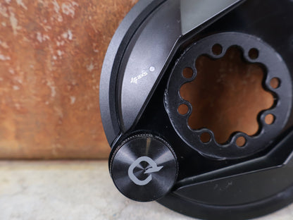 Powermeter von Sram, SRAM QUARQ POWER METER SPIDER AXS – XX / XX SL – 8 - LOCH – TRANSMISSION vor USEDBIKES - OB.DE Hintergrund