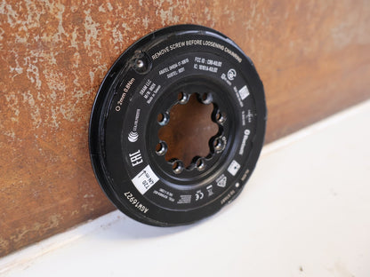 Powermeter von Sram, SRAM QUARQ POWER METER SPIDER LEISTUNGSMESSER XX SL AXS vor USEDBIKES-OB.DE Hintergrund