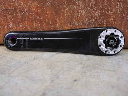 Kurbel von Sram, SRAM RED XPLR KURBEL / CARBON – DUB – WIDE – E1 – SCHWARZ – 170 MM vor USEDBIKES - OB.DE Hintergrund