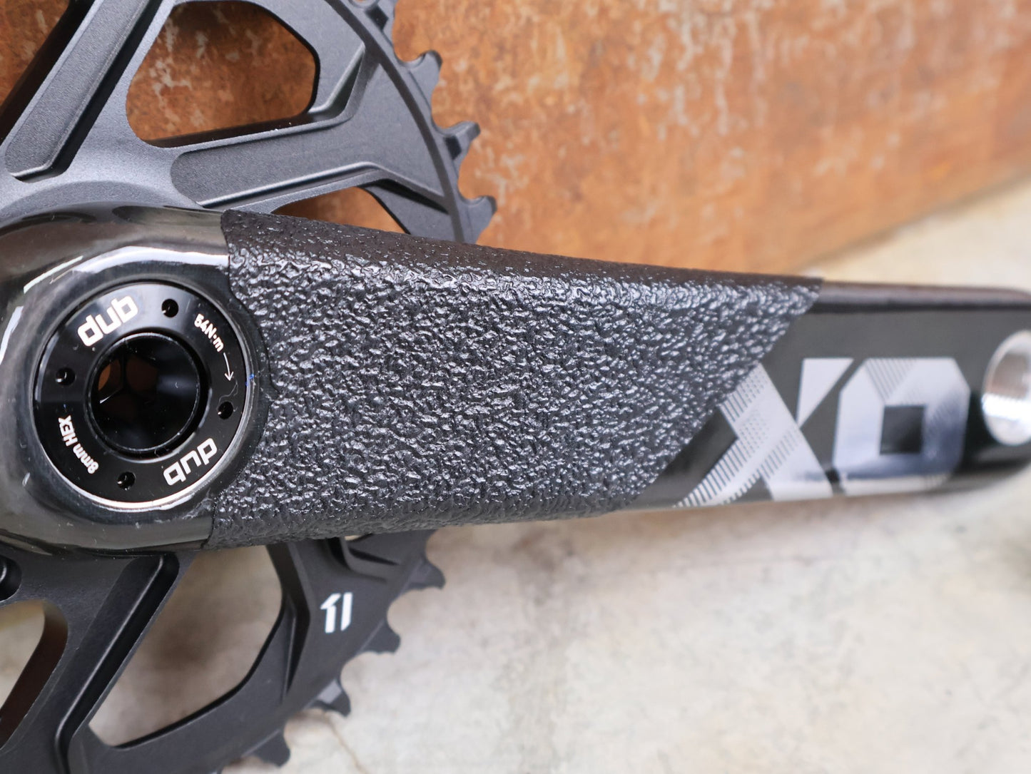 Kurbel von Sram, SRAM X01 ALL DOWNHILL EAGLE DUB KURBELARM RECHTS 165 MM – CARBON MTB REPLACEMENT ARM vor USEDBIKES - OB.DE Hintergrund