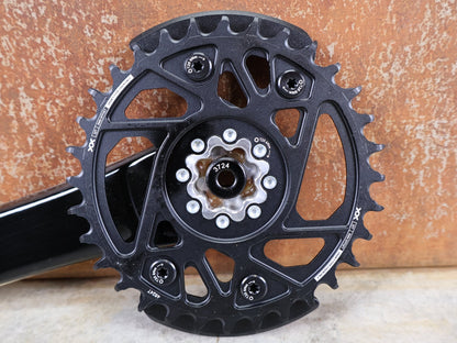 Powermeter von Sram, SRAM XX EAGLE AXS TRANSMISSION POWER METER KURBEL – DUB MTB WIDE / 55 MM – 170 MM vor USEDBIKES - OB.DE Hintergrund