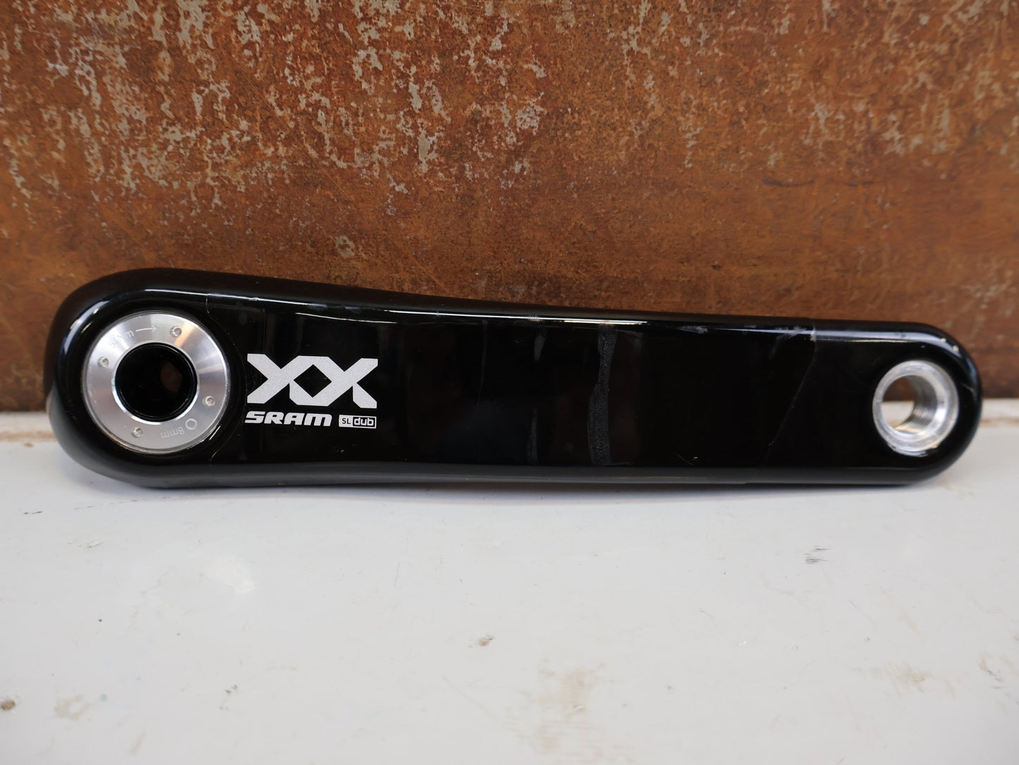 Kurbel von Sram, SRAM XX SL EAGLE T-TYPE KURBELARME / CARBON / 165MM / DUB / 8-BOLT / Q 168MM vor USEDBIKES-OB.DE Hintergrund