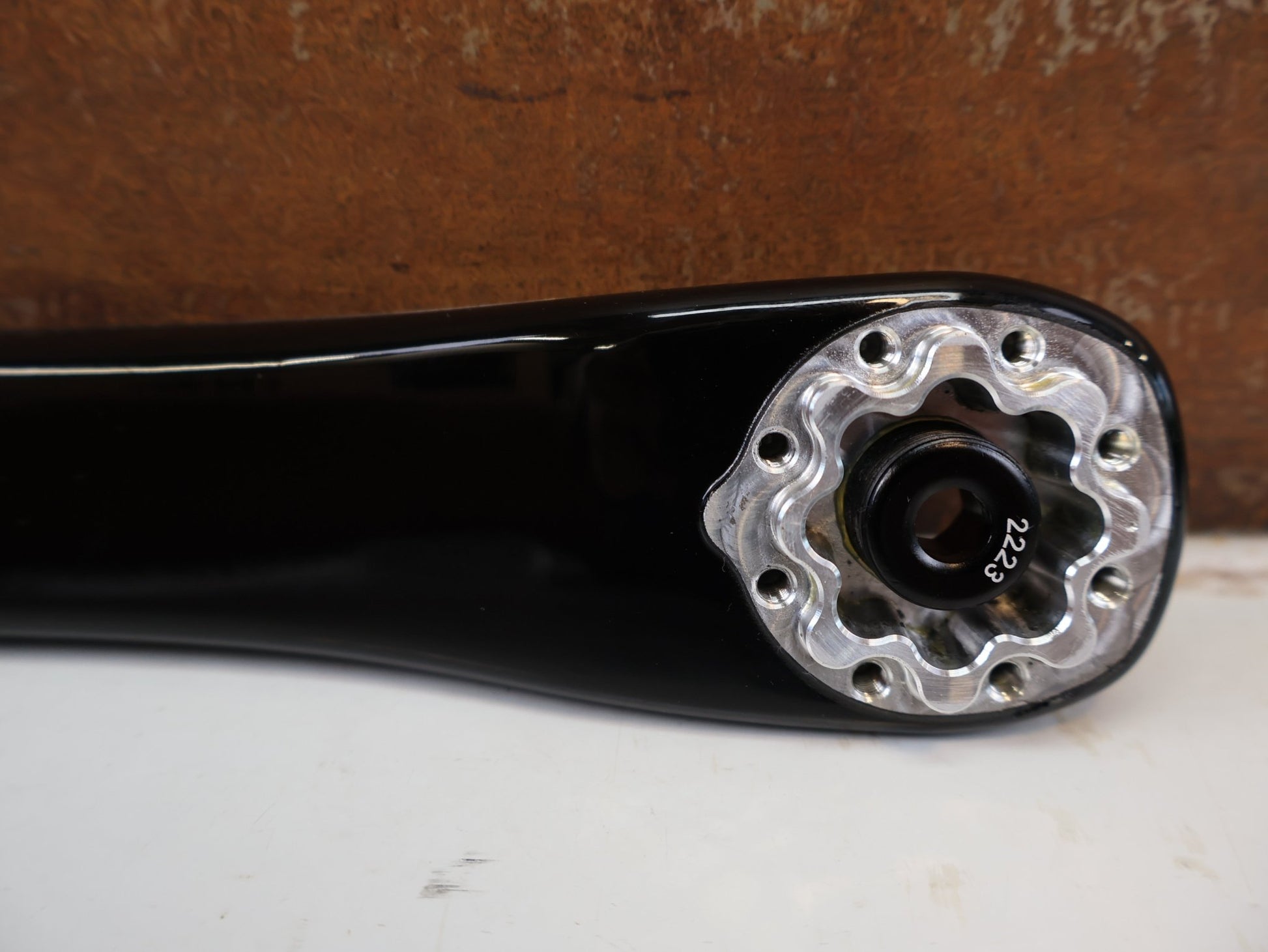 Kurbel von Sram, SRAM XX SL EAGLE T-TYPE KURBELARME / CARBON / 165MM / DUB / 8-BOLT / Q 168MM vor USEDBIKES-OB.DE Hintergrund