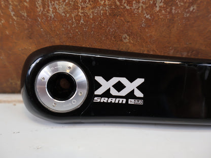 Kurbel von Sram, SRAM XX SL EAGLE T-TYPE KURBELARME / CARBON / 165MM / DUB / 8-BOLT / Q 168MM vor USEDBIKES-OB.DE Hintergrund