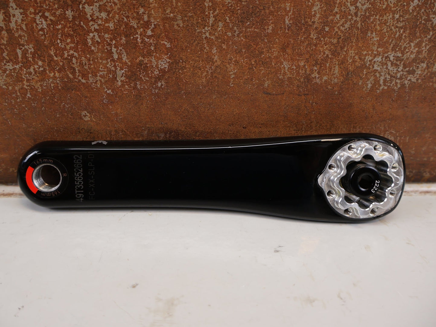 Kurbel von Sram, SRAM XX SL EAGLE T-TYPE KURBELARME / CARBON / 165MM / DUB / 8-BOLT / Q 168MM vor USEDBIKES-OB.DE Hintergrund