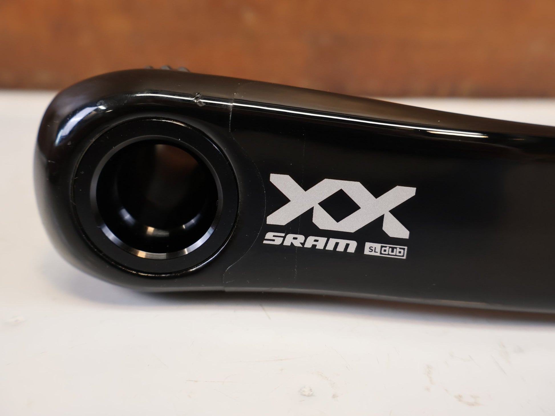 Kurbel von Sram, SRAM XX SL / XX EAGLE TRANSMISSION KURBELARME 165 MM / DUB WIDE / Q174 vor USEDBIKES-OB.DE Hintergrund