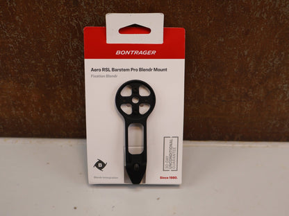 Computerhalterung von Bontrager, TREK AERO RSL BARSTEM PRO BLENDR - HALTERUNG / COMPUTER & LICHT / ALUMINIUM / COMBO MOUNT vor USEDBIKES - OB.DE Hintergrund