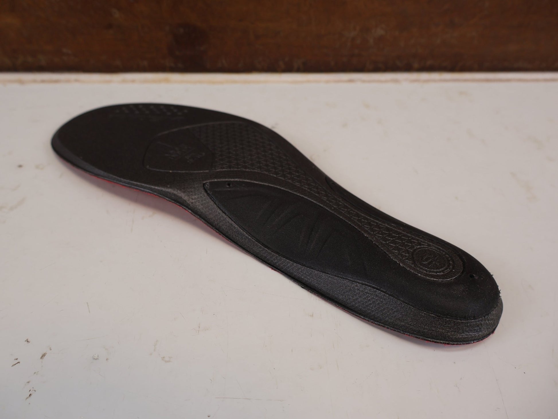 Sonstiges von Trek, TREK BIODYNAMIC EINLEGESOHLEN / FAHRRADSCHUHE ERGONOMISCH FLACH ROT vor USEDBIKES-OB.DE Hintergrund