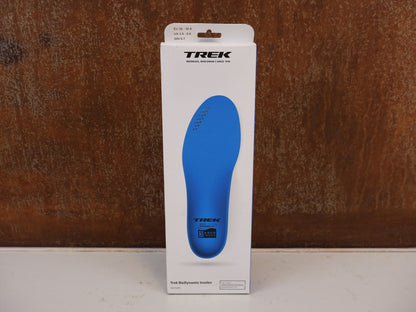 Sonstiges von Trek, TREK BIODYNAMIC EINLEGESOHLEN / FAHRRADSCHUHE ERGONOMISCH HOCH BLAU vor USEDBIKES-OB.DE Hintergrund