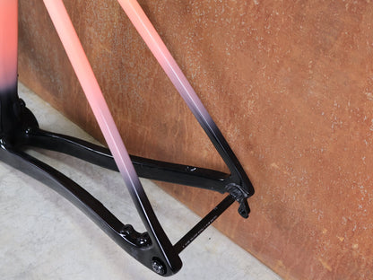 Gravel - /Cyclocrossrahmen von Trek, TREK BOONE RAHMENSET / LOWSTICK TO LIVING CORAL FADE / DISC / 56CM vor USEDBIKES - OB.DE Hintergrund