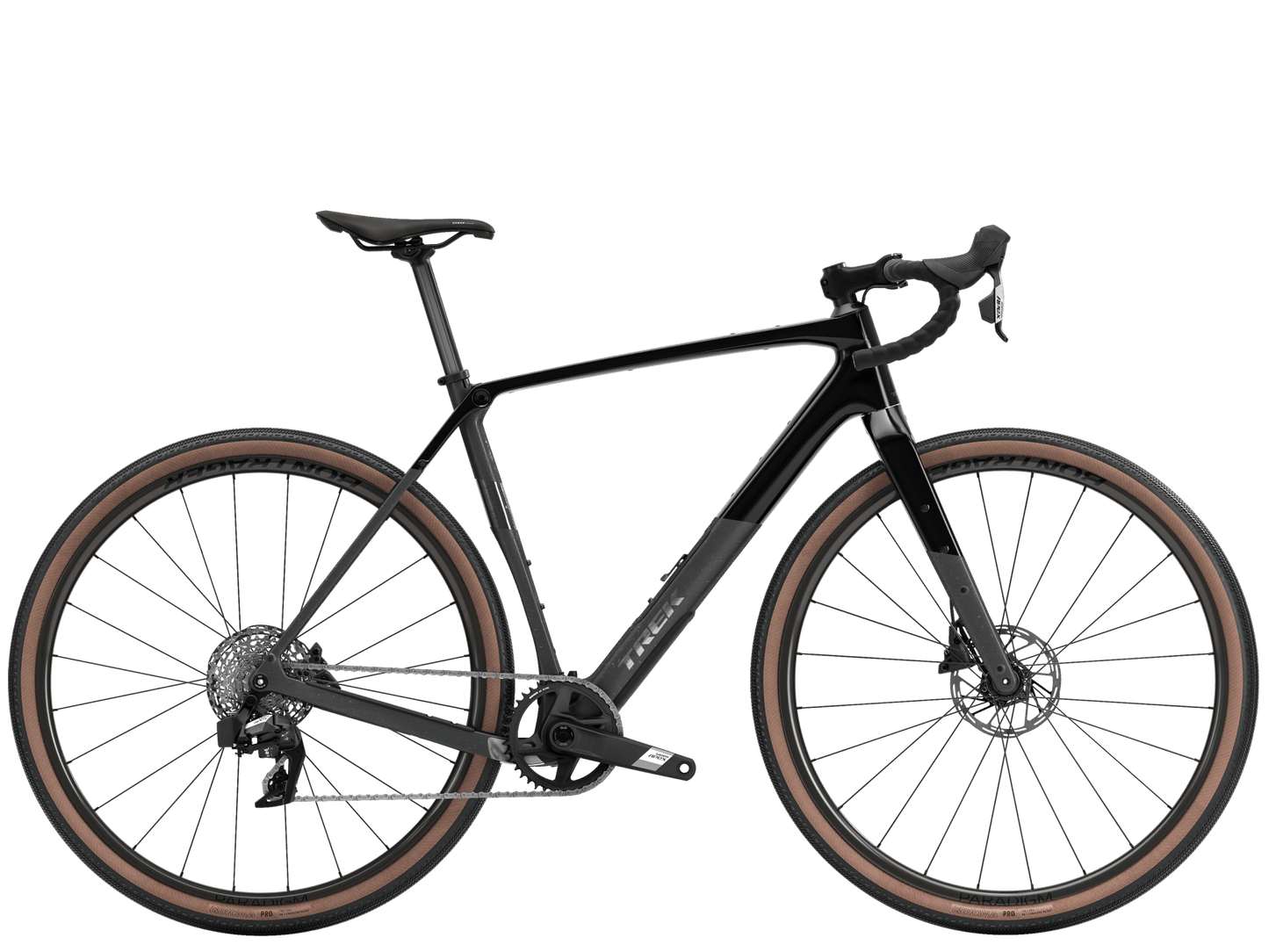 Gravel/Cyclocross von Trek, TREK CHECKPOINT SL 5 AXS GEN 3 / TREK BLACK / M vor USEDBIKES - OB.DE Hintergrund