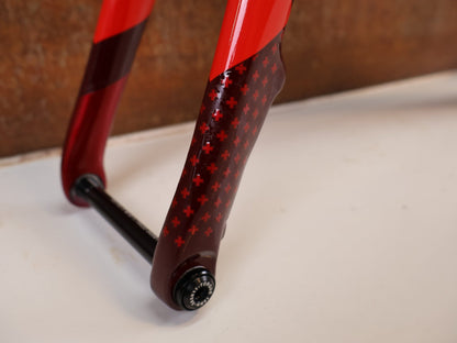 Gravel-/Cyclocrossrahmen von Trek, TREK CROCKETT DISC RAHMENSET COBRA BLOOD / 58CM vor USEDBIKES-OB.DE Hintergrund