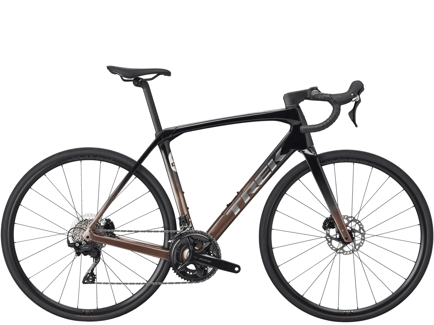 Rennrad von Trek, TREK DOMANE SL 5 GEN 4 CARBON RENNRAD SHIMANO 105 / 60CM vor USEDBIKES-OB.DE Hintergrund