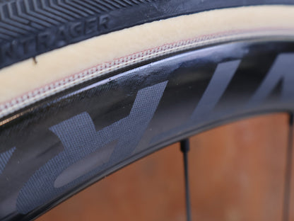 E-Rennrad/-Gravel von Trek, TREK DOMANE+ SL 9 AXS GEN 5 MOTHER OF PEARL / L / E-GRAVEL /-ROAD vor USEDBIKES-OB.DE Hintergrund